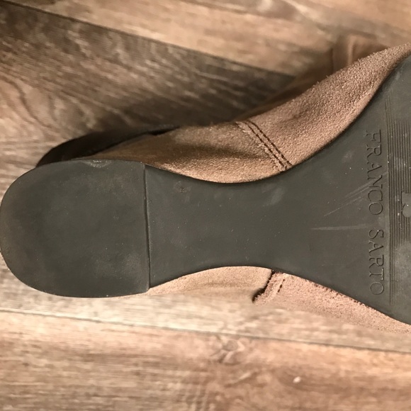 COPY - Franco Sarto gray suede wedge boots - Picture 2 of 4